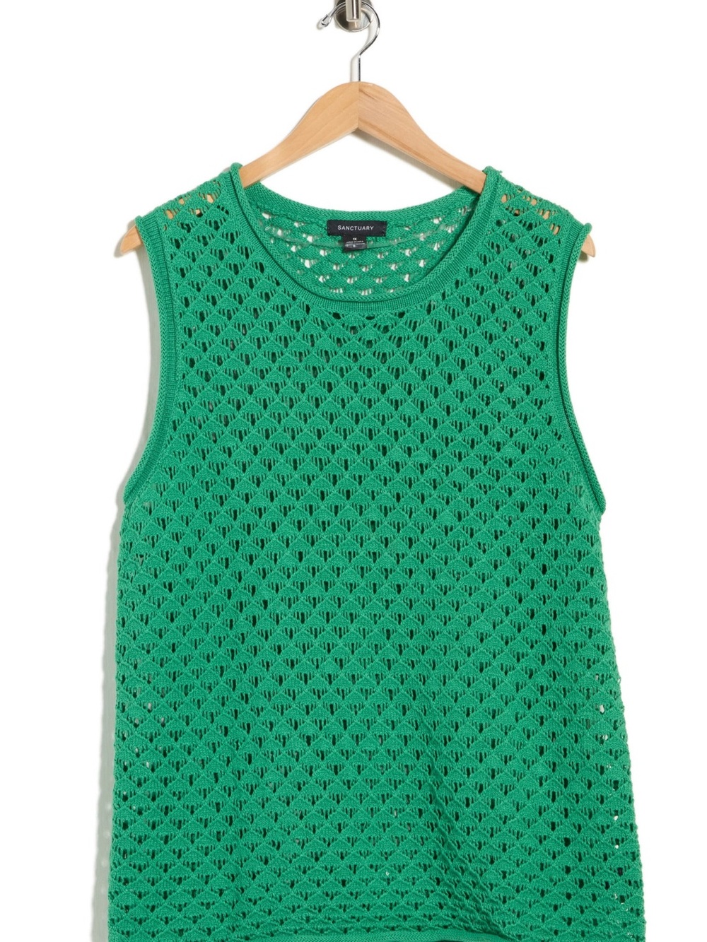 Sanctuary Emerald Green Crochet Tank Top
